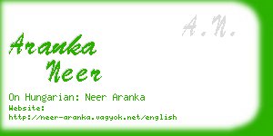 aranka neer business card